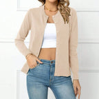 Femkje | Button-Front Ribbed Knit Cardigan for Women