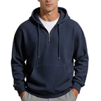 Dominic | Waffle-Knit Quarter-Zip Hoodie for Men