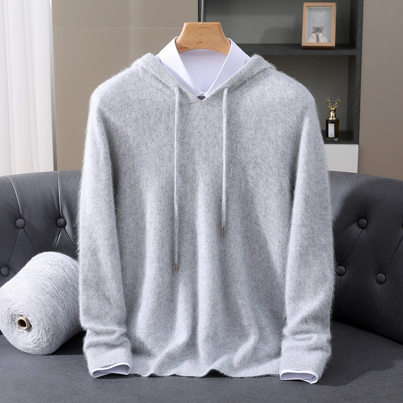 Quentin | Ribbed Kangaroo Pocket Hoodie for Men