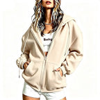 Orla | Hoodie Zip-Up Hooded Sweatshirt Cardigan for Women