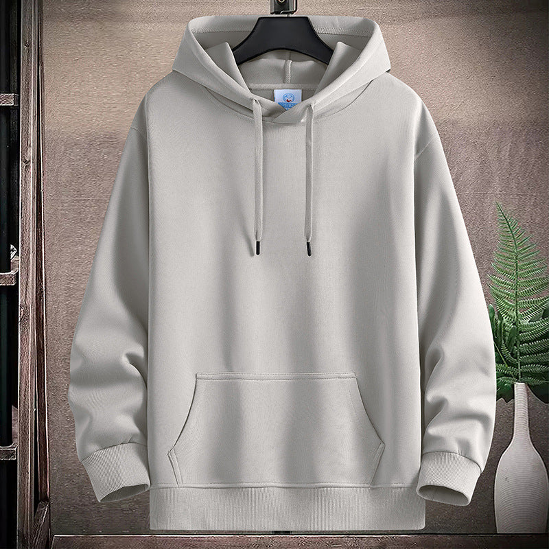 Richard | Solid Ribbed Drawstring Hoodie for Men