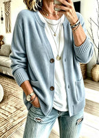Desirée | Ribbed Open-Front Pocket Cardigan for Women
