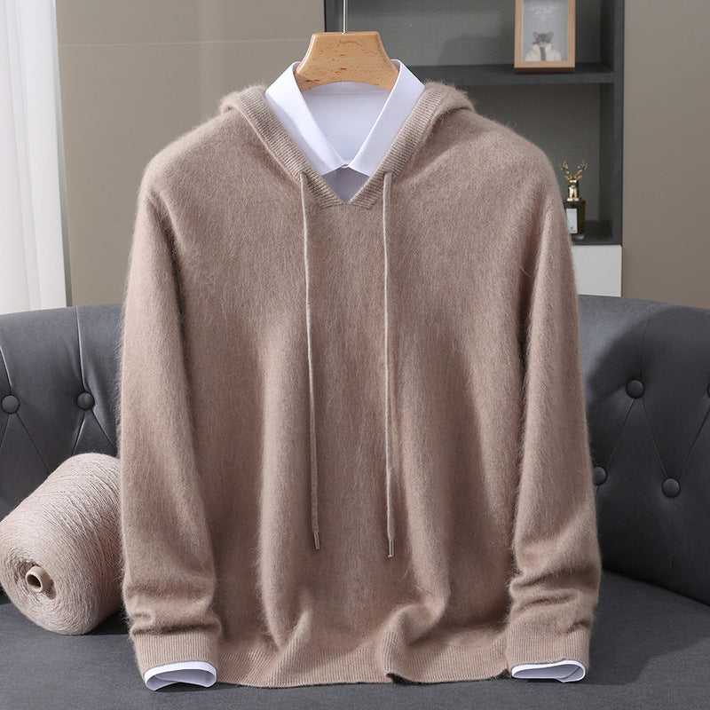 Quentin | Ribbed Kangaroo Pocket Hoodie for Men