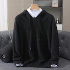 Quentin | Ribbed Kangaroo Pocket Hoodie for Men