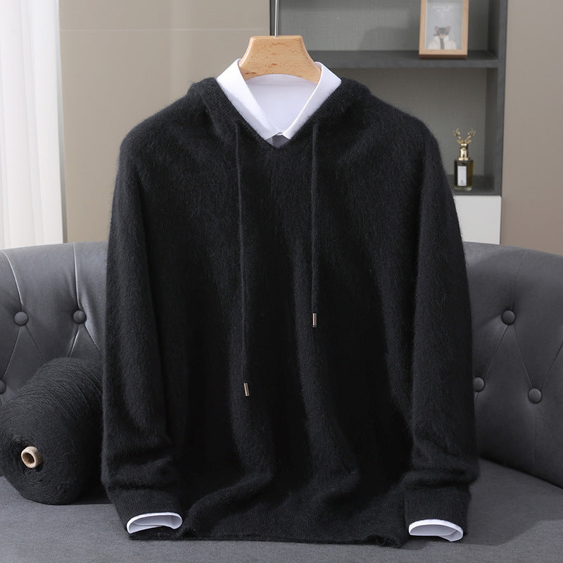 Quentin | Ribbed Kangaroo Pocket Hoodie for Men