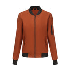 Eileen | Stand Collar Zip-Front Bomber Jacket for Women