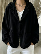 Wivina | Ribbed Corduroy Hoodie Jacket for Women