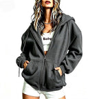 Orla | Hoodie Zip-Up Hooded Sweatshirt Cardigan for Women