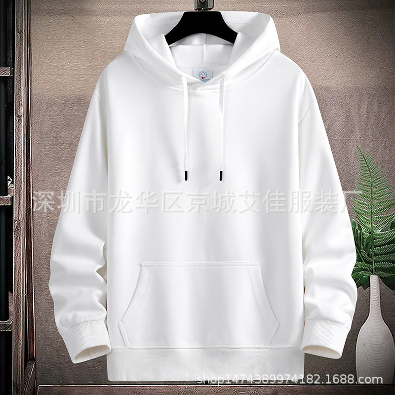 Richard | Solid Ribbed Drawstring Hoodie for Men
