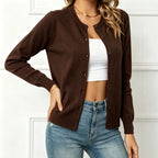 Femkje | Button-Front Ribbed Knit Cardigan for Women
