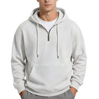 Dominic | Waffle-Knit Quarter-Zip Hoodie for Men