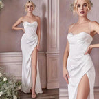 Fabiana | Christmas Dress Satin Cowl Neck Maxi for Women