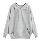 Leocadie | Oversized Fleece-Lined Hoodie with Kangaroo Pocket