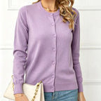 Femkje | Button-Front Ribbed Knit Cardigan for Women