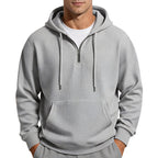 Dominic | Waffle-Knit Quarter-Zip Hoodie for Men