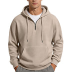 Dominic | Waffle-Knit Quarter-Zip Hoodie for Men