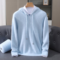 Quentin | Ribbed Kangaroo Pocket Hoodie for Men