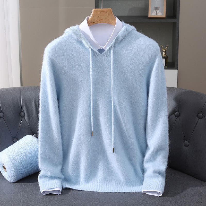 Quentin | Ribbed Kangaroo Pocket Hoodie for Men