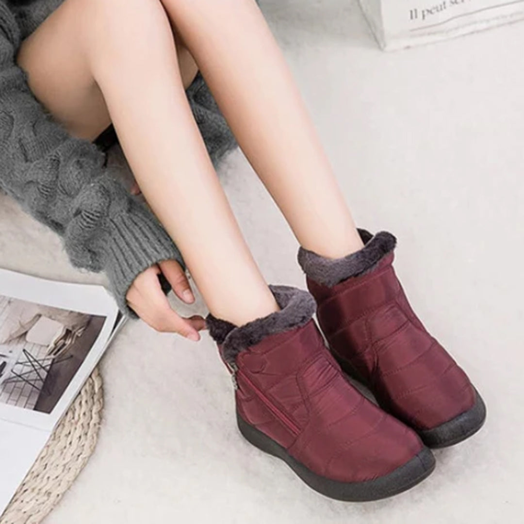 Anneleen | Faux Fur-Lined Winter Boot with Side Zip for Women