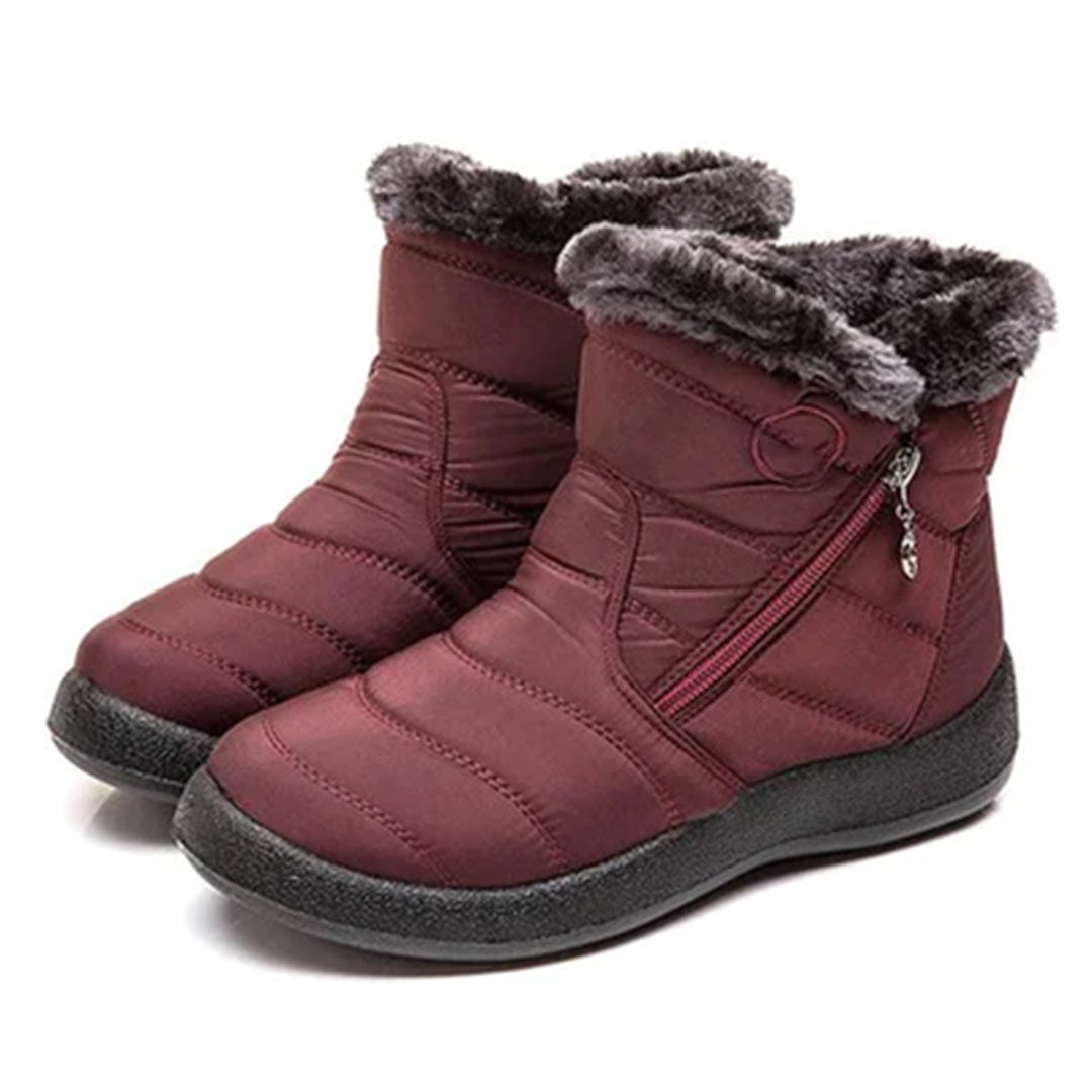 Anneleen | Faux Fur-Lined Winter Boot with Side Zip for Women