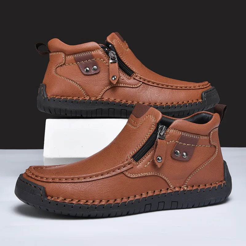 Micah | Stacked-Heel Ankle Winter Boot for Men