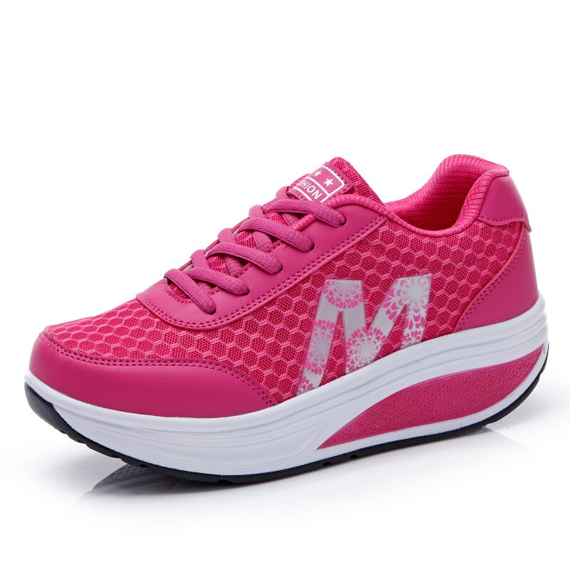 Nadyra | Knit Lace-Up Walking Sneakers for Women
