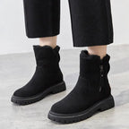 Franka | Stretch-Fit Ribbed Ankle Boots with Cushioned Sole for Women