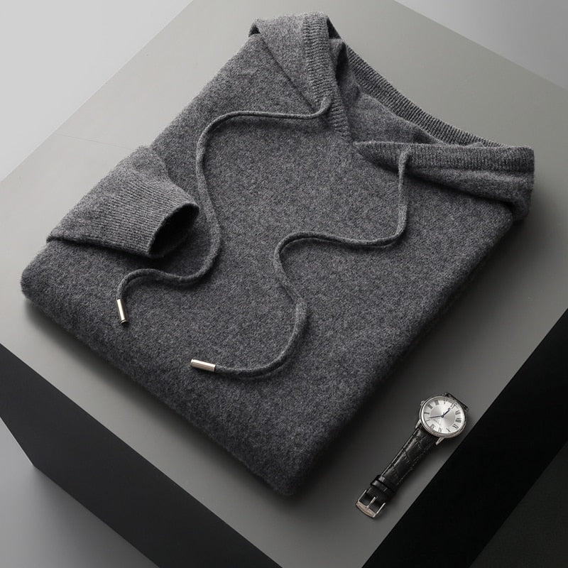 Sterling | Ribbed Crewneck Pullover Hoodie for Men