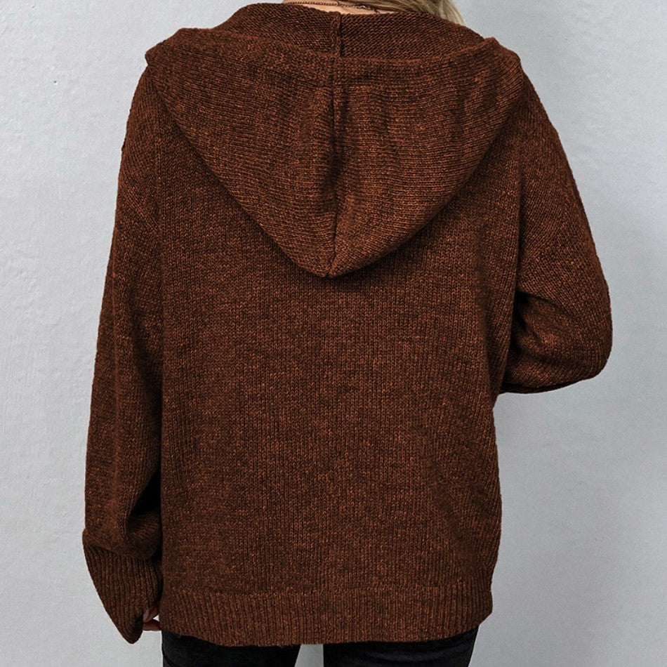 Katarina | Ribbed Oversized Sweater with Mock Neck for Women