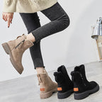 Franka | Stretch-Fit Ribbed Ankle Boots with Cushioned Sole for Women