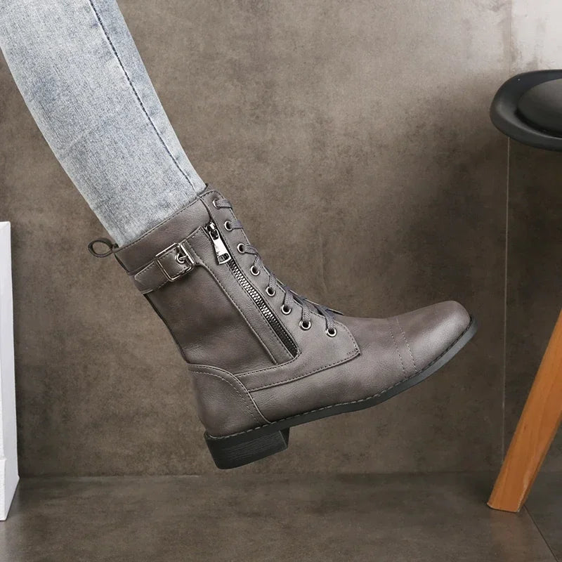 Bea | Sleek Ankle Boots with Block Heel for Women