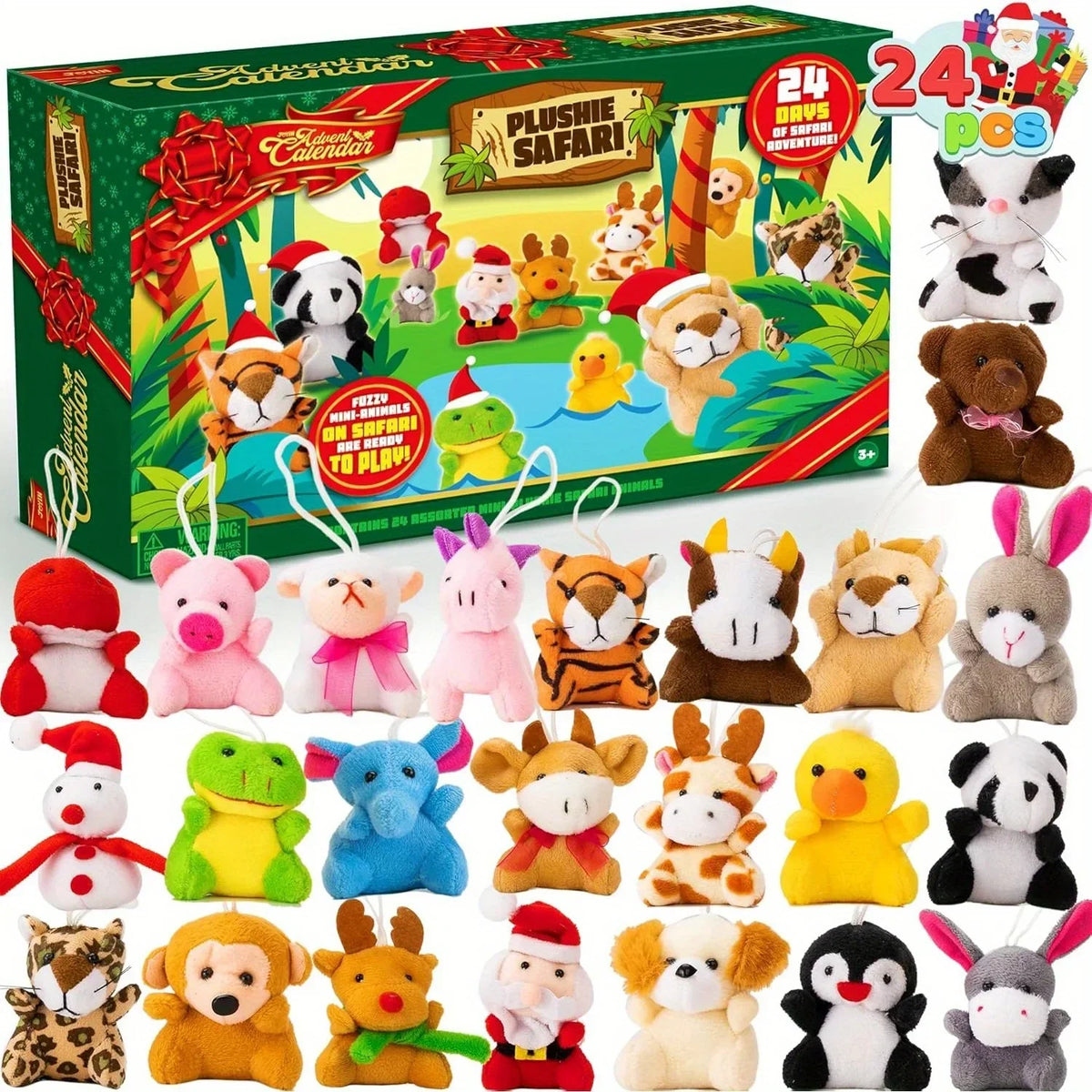 CHILDREN'S ADVENT CALENDAR – 24 MINI PLUSH TOYS