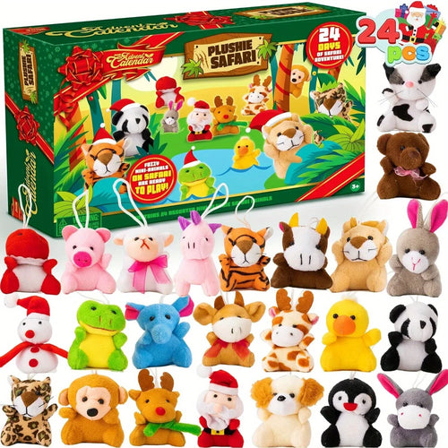 CHILDREN'S ADVENT CALENDAR – 24 MINI PLUSH TOYS
