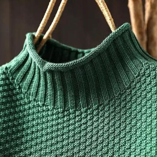 Nadette | Ribbed Crew Neck Longline Sweater for Women