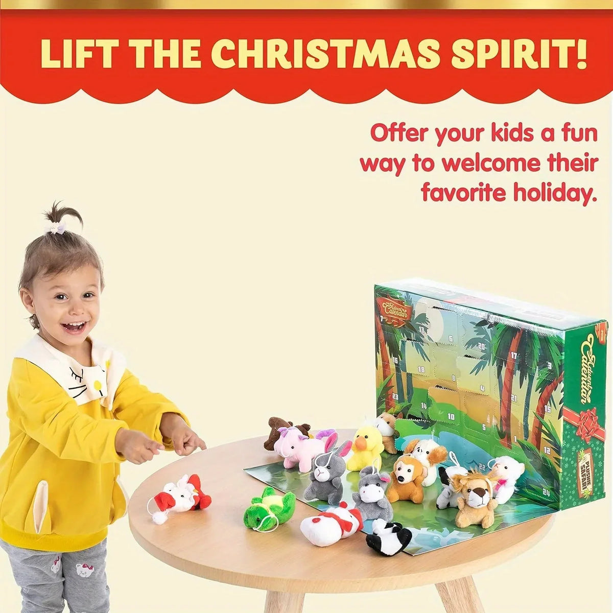 CHILDREN'S ADVENT CALENDAR – 24 MINI PLUSH TOYS