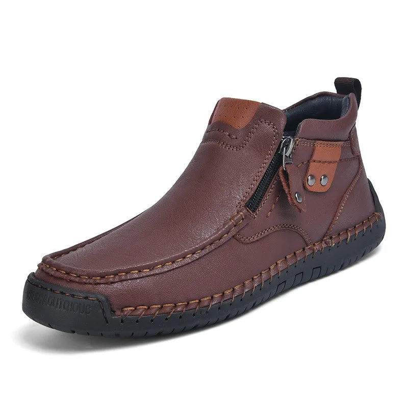 Micah | Stacked-Heel Ankle Winter Boot for Men