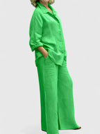 Ravena | Crew Neck Longline Two-Piece Set for Women
