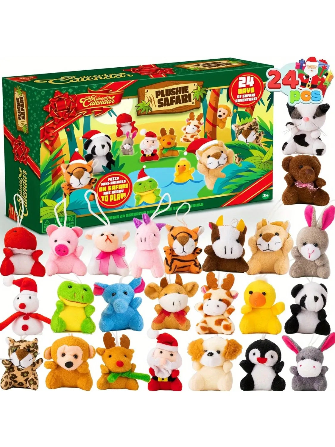 CHILDREN'S ADVENT CALENDAR – 24 MINI PLUSH TOYS
