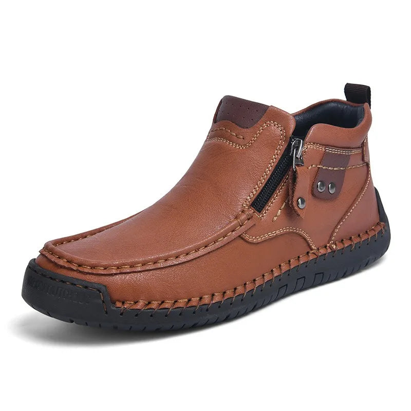 Micah | Stacked-Heel Ankle Winter Boot for Men