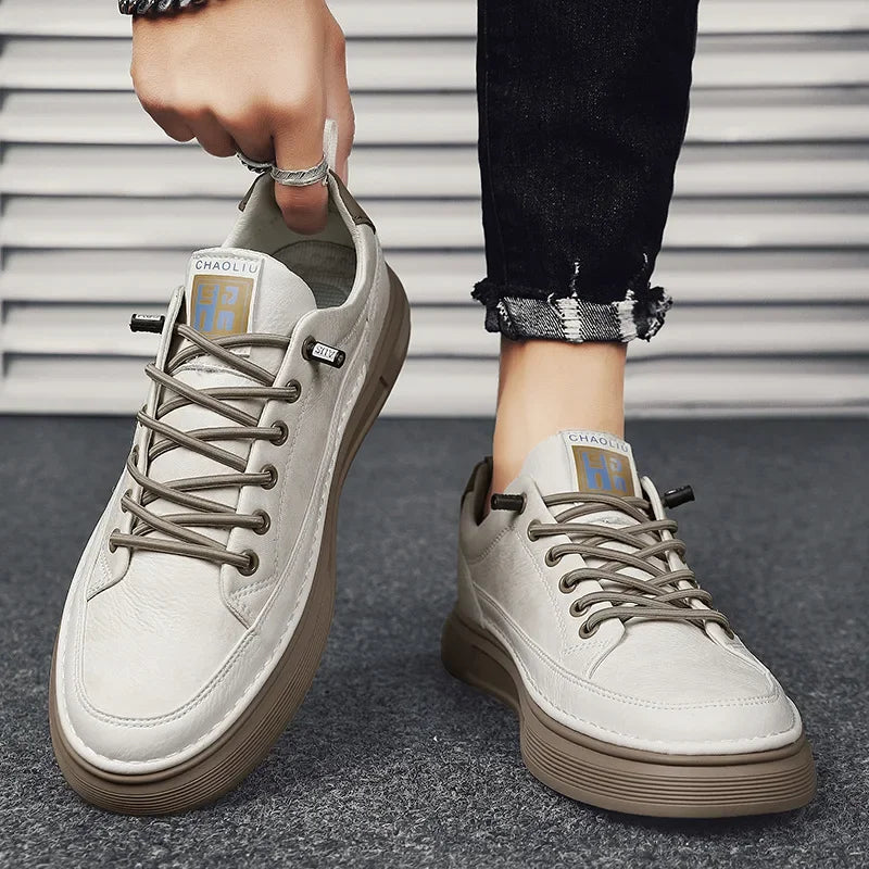Bennett Chunky Ribbed Lace-Up Sneakers for Men