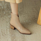 Nadalind | Sleek Ankle Boots with Block Heel for Women
