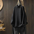 Nadette | Ribbed Crew Neck Longline Sweater for Women