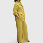 Ravena | Crew Neck Longline Two-Piece Set for Women