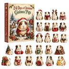 ACRYLIC GUINEA PIG ADVENT CALENDAR – 24 HANGING TREE ORNAMENTS