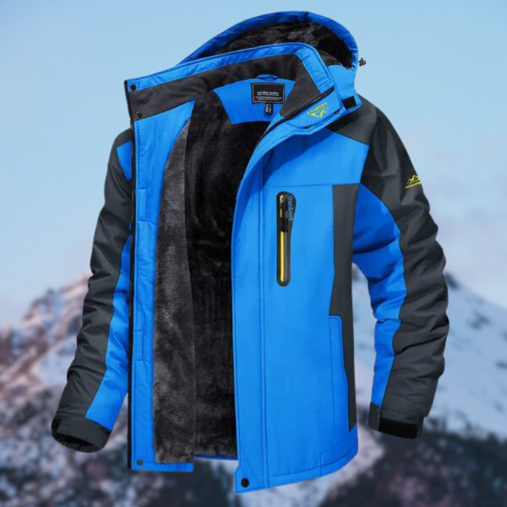 Ruben | Waterproof Zip-Up Winter Jacket with Hood for Men