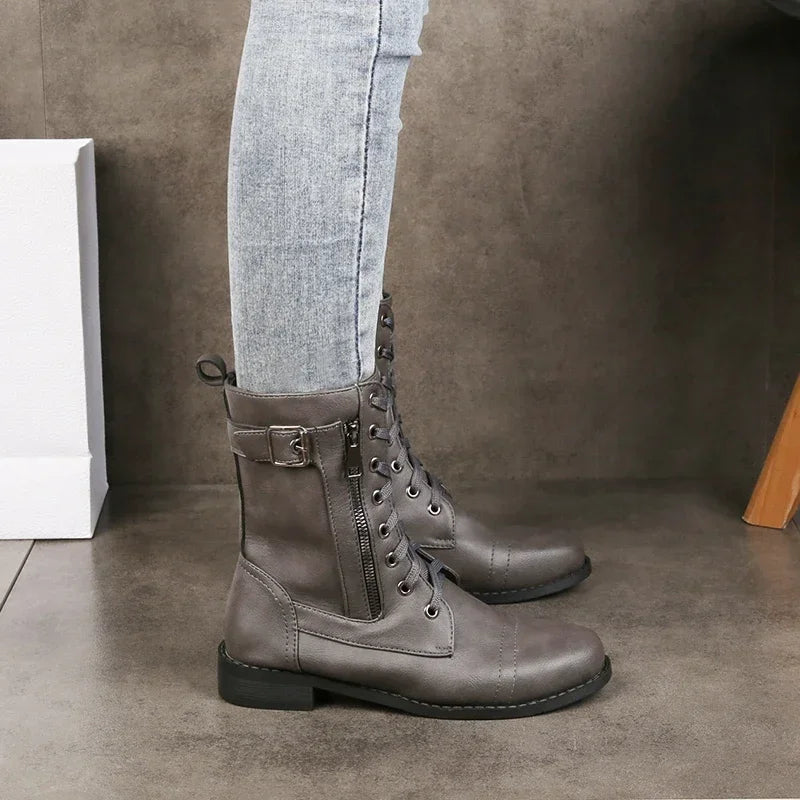 Bea | Sleek Ankle Boots with Block Heel for Women