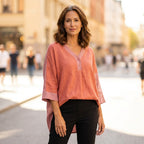 Sable | Women's Relaxed-Fit Blouse V-Neck Long Sleeve Casual