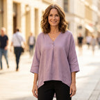 Sable | Women's Relaxed-Fit Blouse V-Neck Long Sleeve Casual