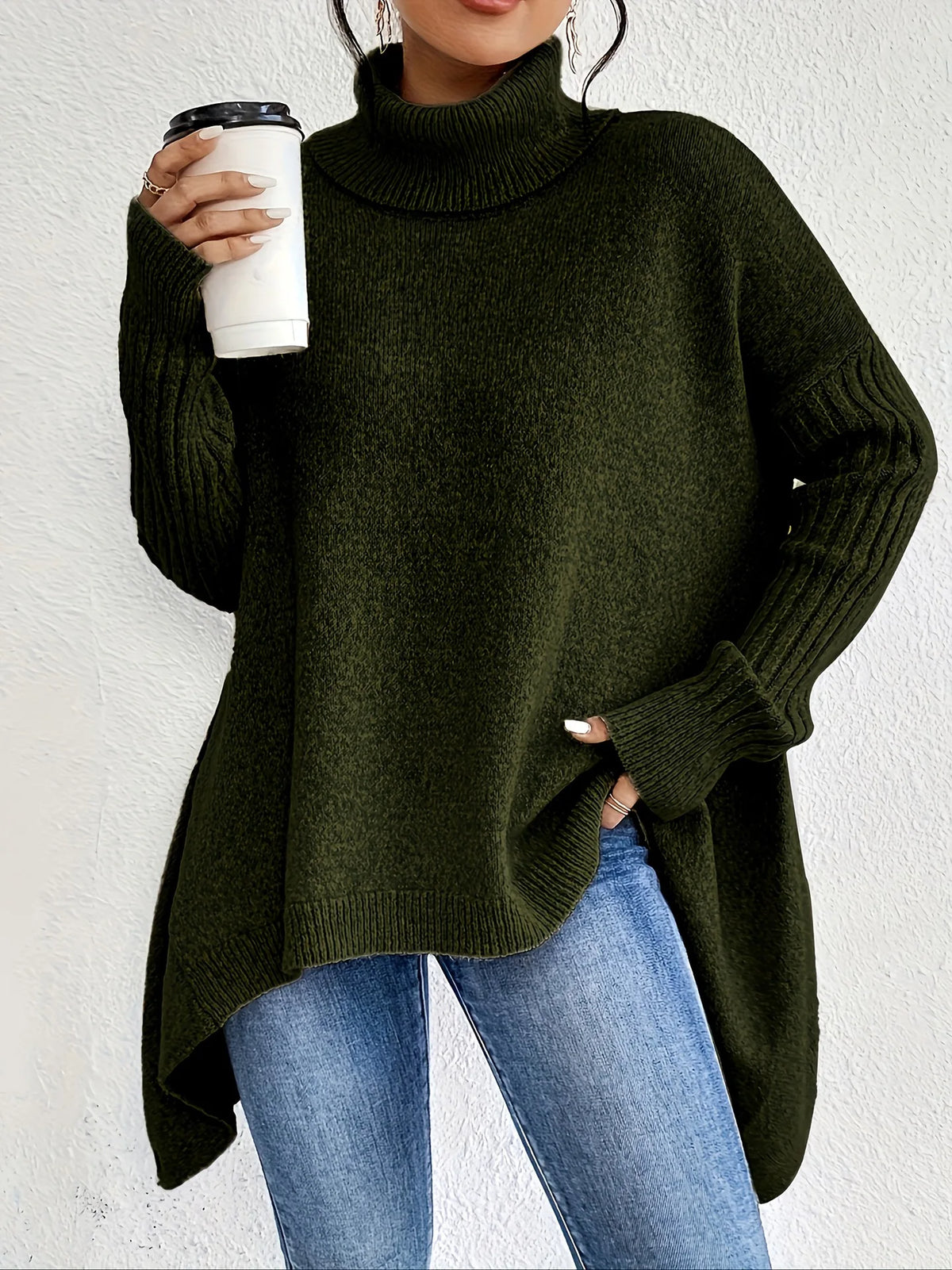 Elowyn | Women's Oversized High-Neck Winter Sweater
