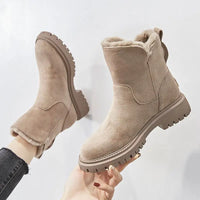 Franka | Stretch-Fit Ribbed Ankle Boots with Cushioned Sole for Women